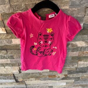 🌼$5 🌼Bwkids Fuchsia Tiger Graphic Kids Tee